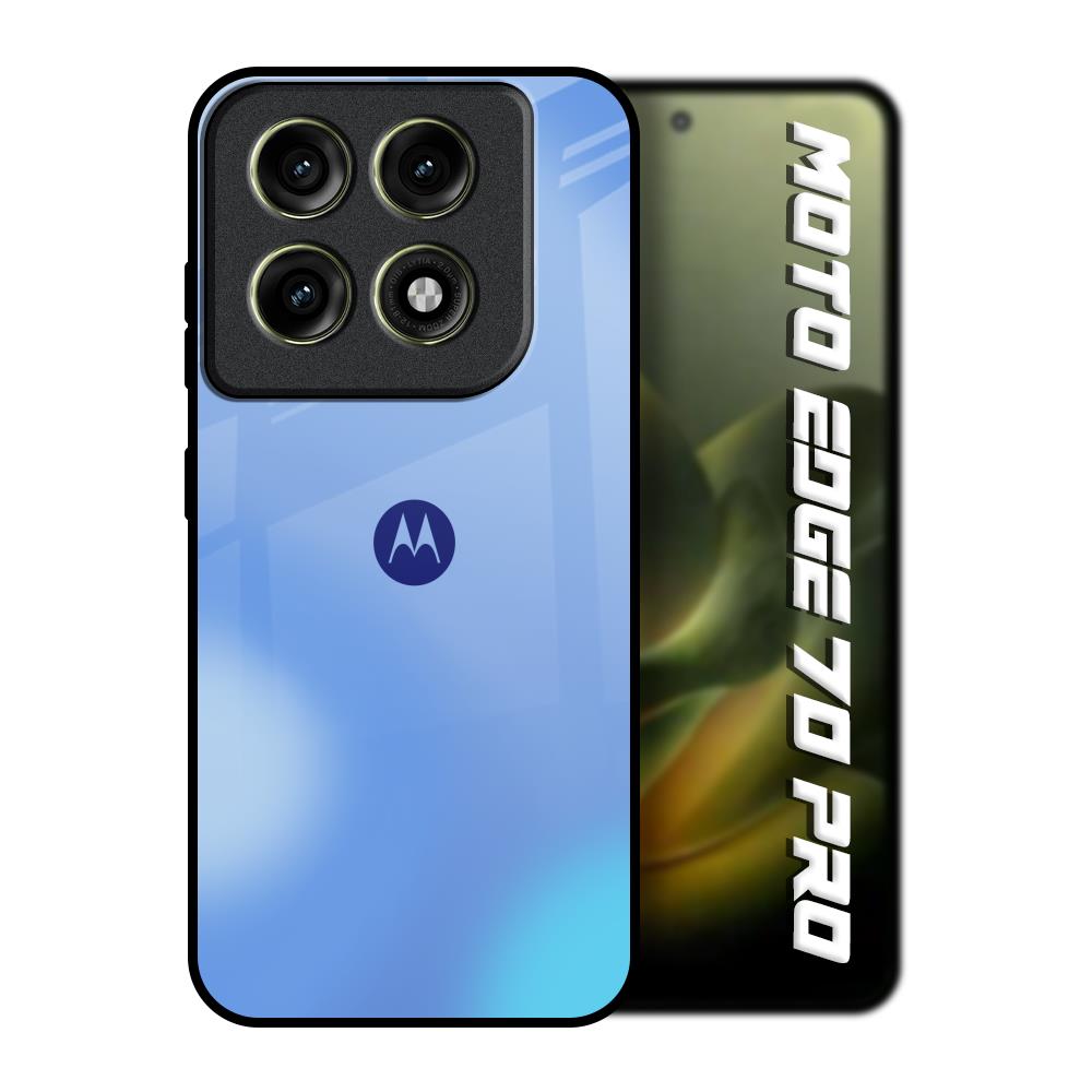 Vibrant Blue Texture Motorola Edge 70 Pro 5G Glass Back Cover Online