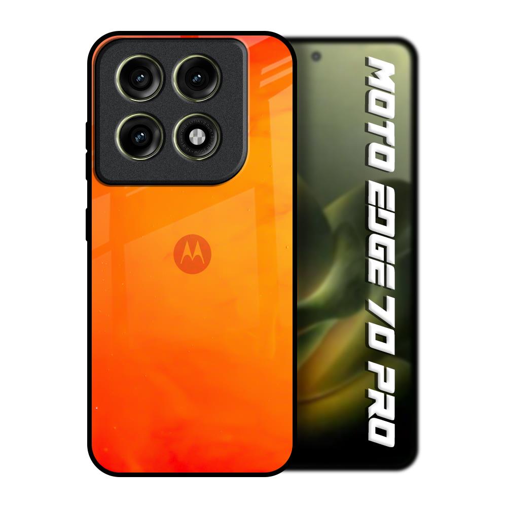 Tangy Orange Motorola Edge 70 Pro 5G Glass Back Cover Online