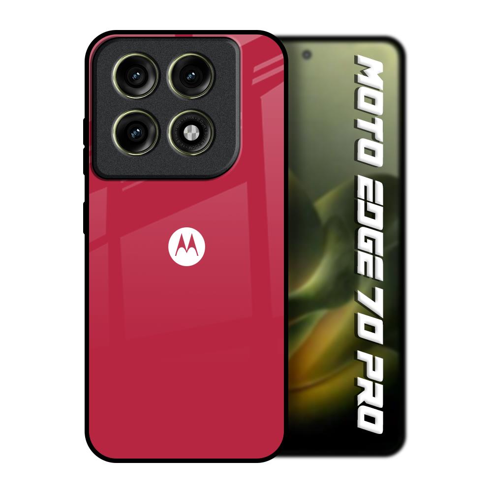 Solo Maroon Motorola Edge 70 Pro 5G Glass Back Cover Online