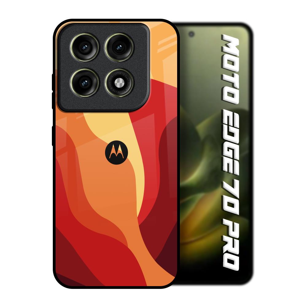 Magma Color Pattern Motorola Edge 70 Pro 5G Glass Back Cover Online