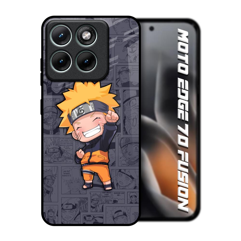 Orange Chubby Motorola Edge 70 Fusion 5G Glass Back Cover Online