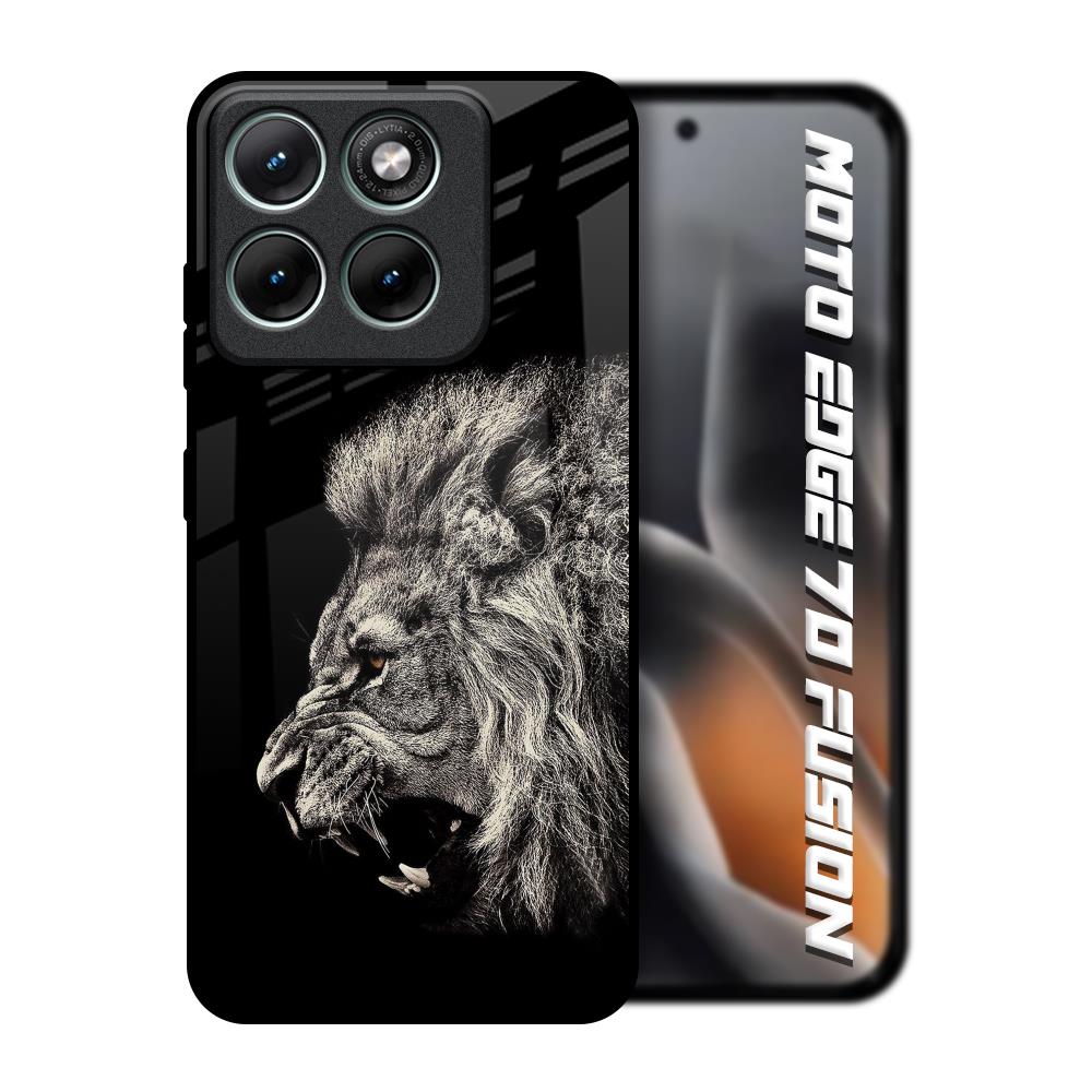 Brave Lion Motorola Edge 70 Fusion 5G Glass Back Cover Online