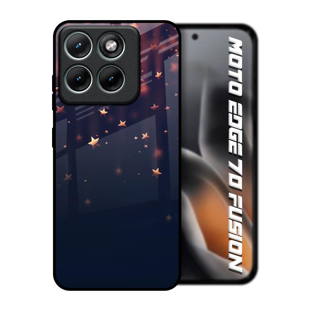 Falling Stars Motorola Edge 70 Fusion 5G Glass Back Cover Online
