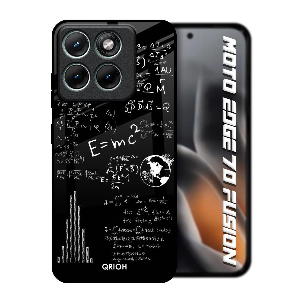 Funny Math Motorola Edge 70 Fusion 5G Glass Back Cover Online