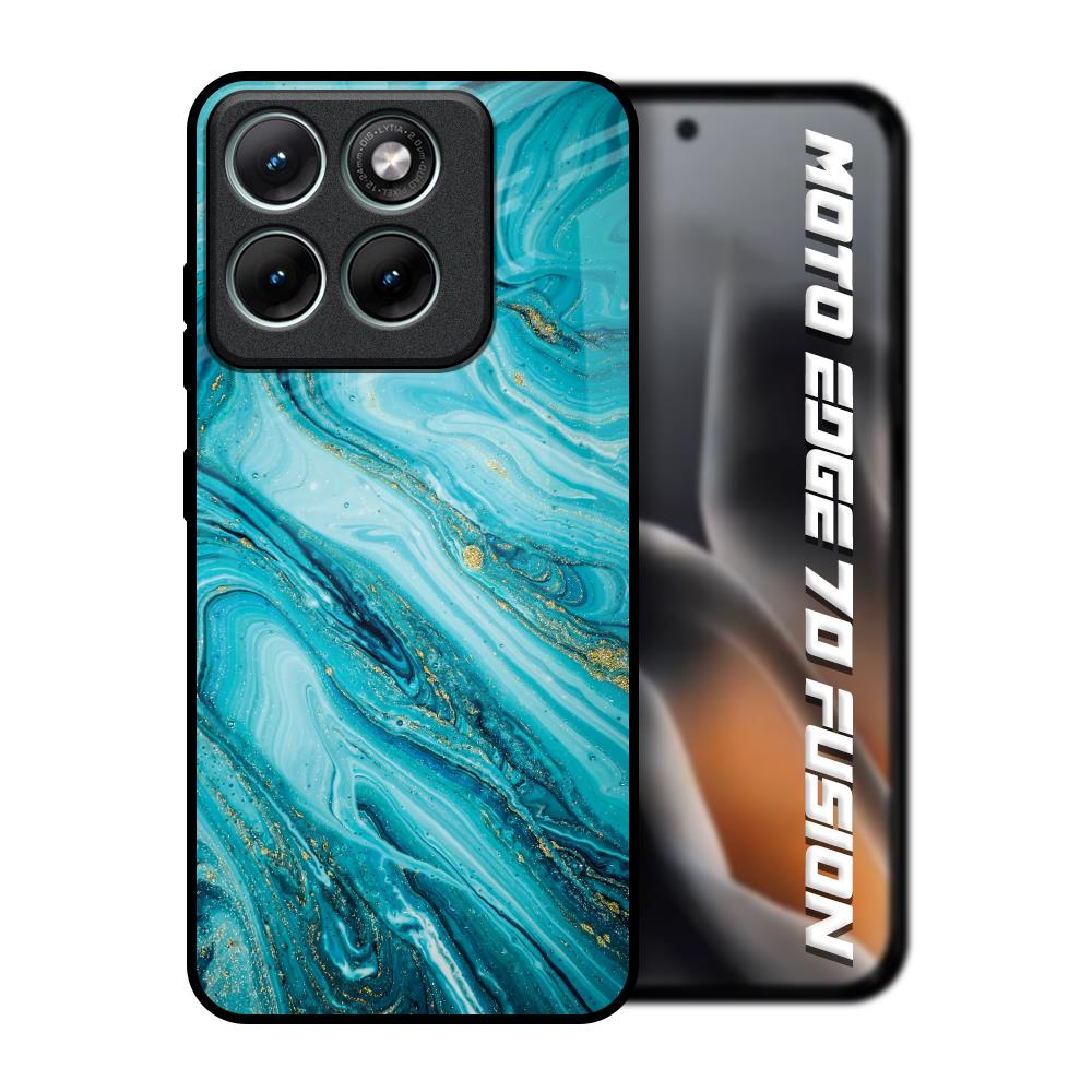 Ocean Marble Motorola Edge 70 Fusion 5G Glass Back Cover Online