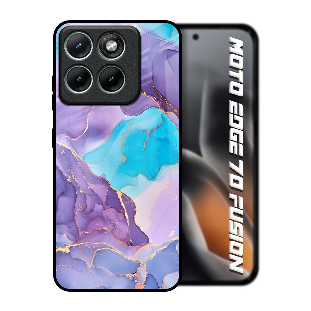 Alcohol ink Marble Motorola Edge 70 Fusion 5G Glass Back Cover Online