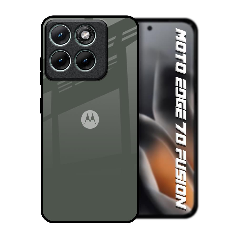 Charcoal Motorola Edge 70 Fusion 5G Glass Back Cover Online