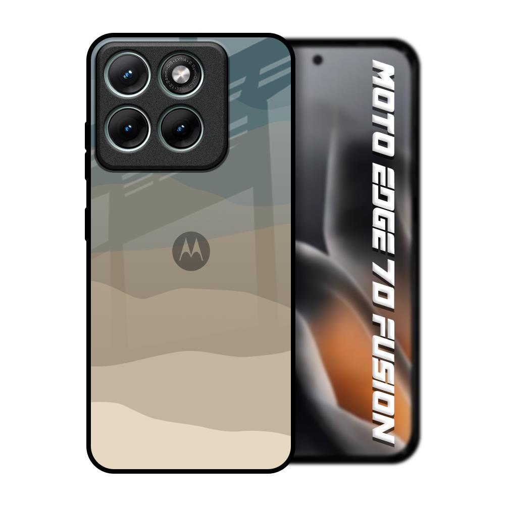 Abstract Mountain Pattern Motorola Edge 70 Fusion 5G Glass Back Cover Online