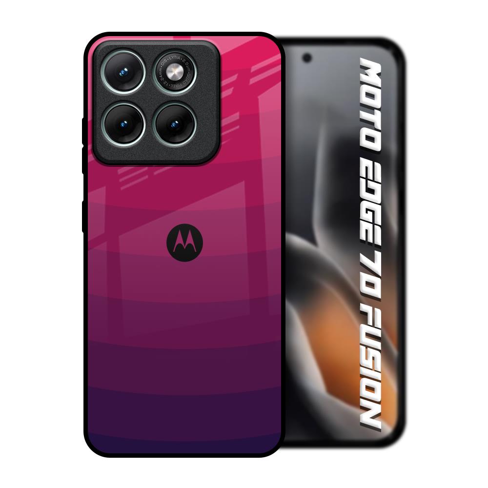 Wavy Pink Pattern Motorola Edge 70 Fusion 5G Glass Back Cover Online