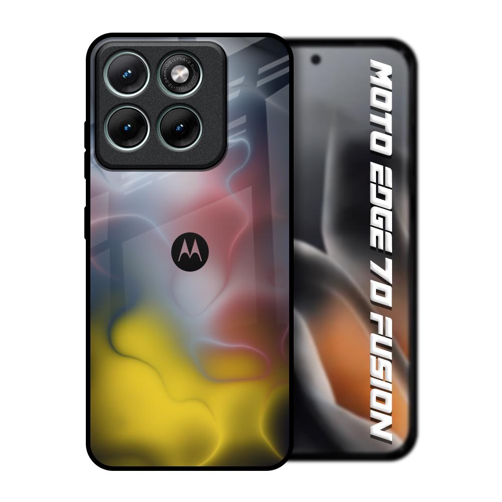 Colorful Smoke Motorola Edge 70 Fusion 5G Glass Back Cover Online