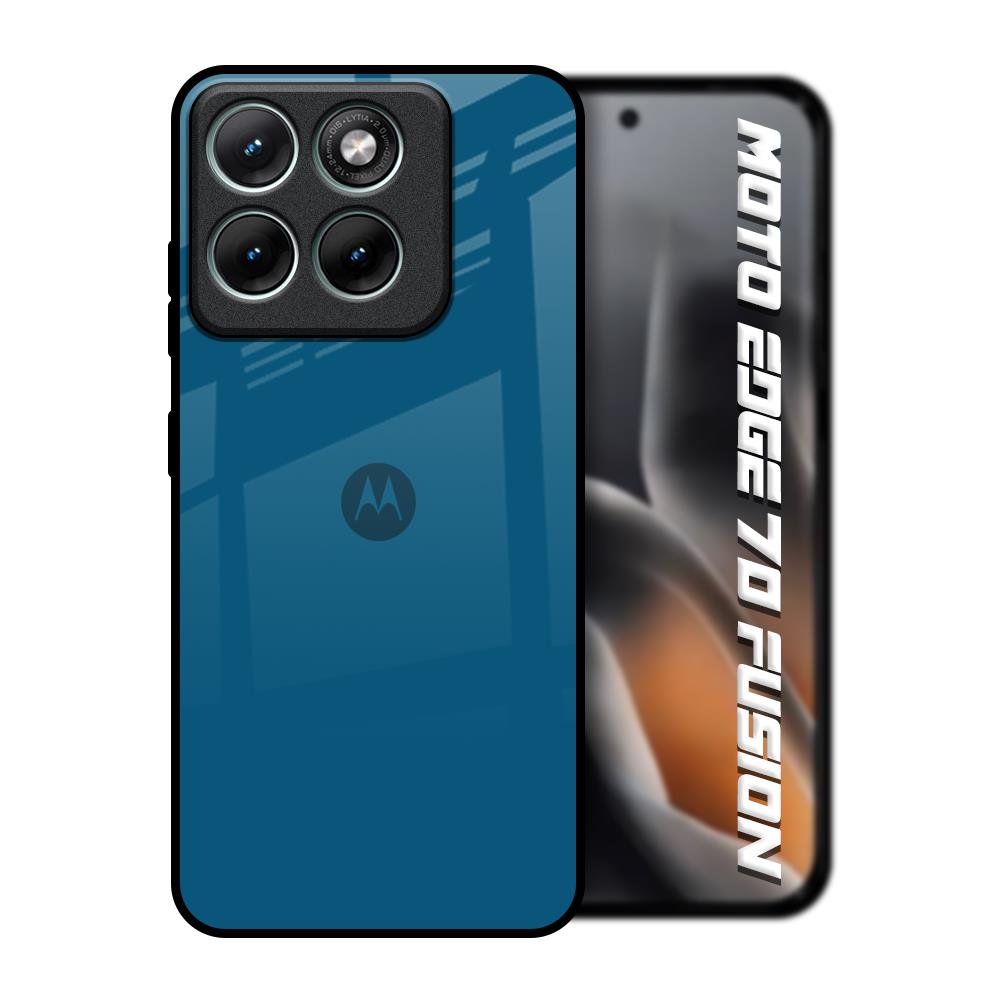 Cobalt Blue Motorola Edge 70 Fusion 5G Glass Back Cover Online