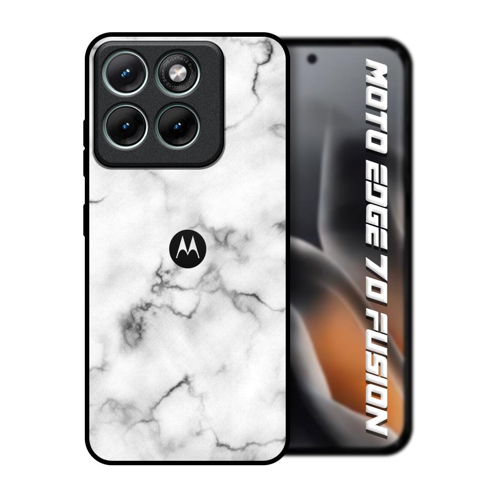 Satin White Marble Motorola Edge 70 Fusion 5G Glass Back Cover Online