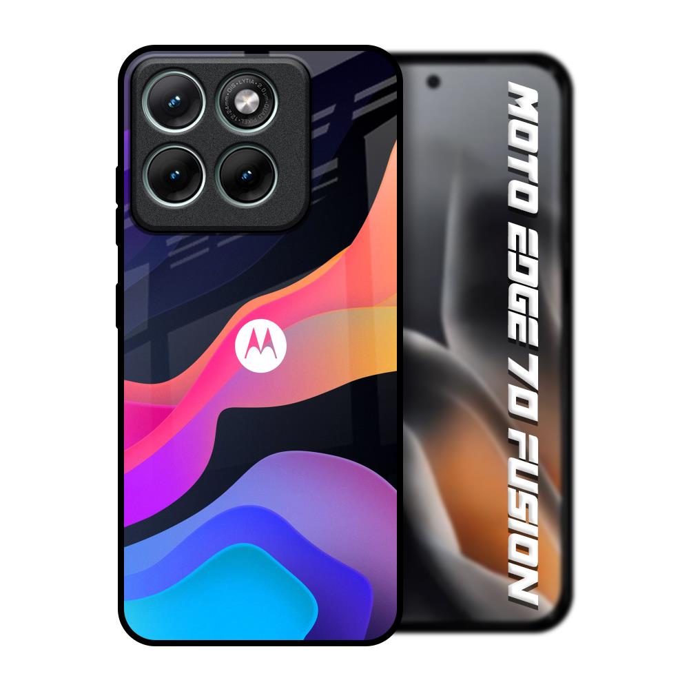 Colorful Fluid Motorola Edge 70 Fusion 5G Glass Back Cover Online