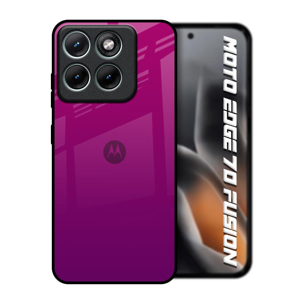 Magenta Gradient Motorola Edge 70 Fusion 5G Glass Back Cover Online
