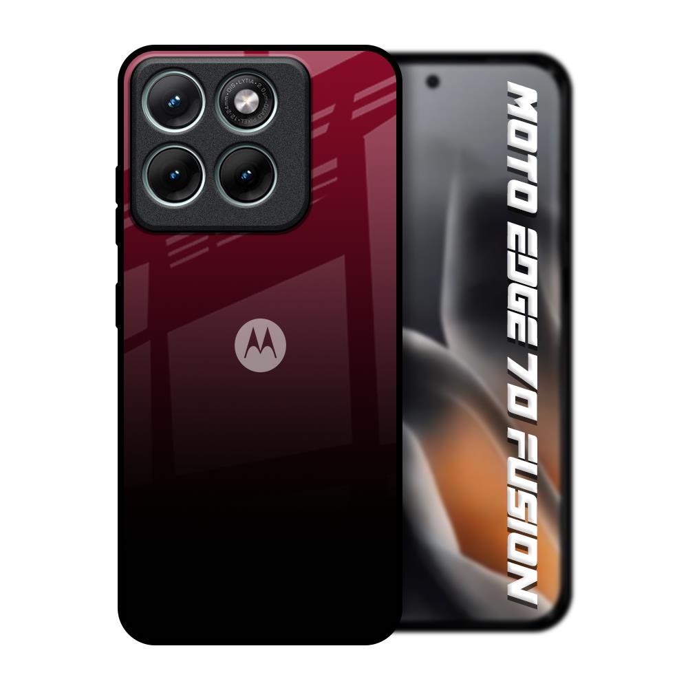 Wine Red Motorola Edge 70 Fusion 5G Glass Back Cover Online