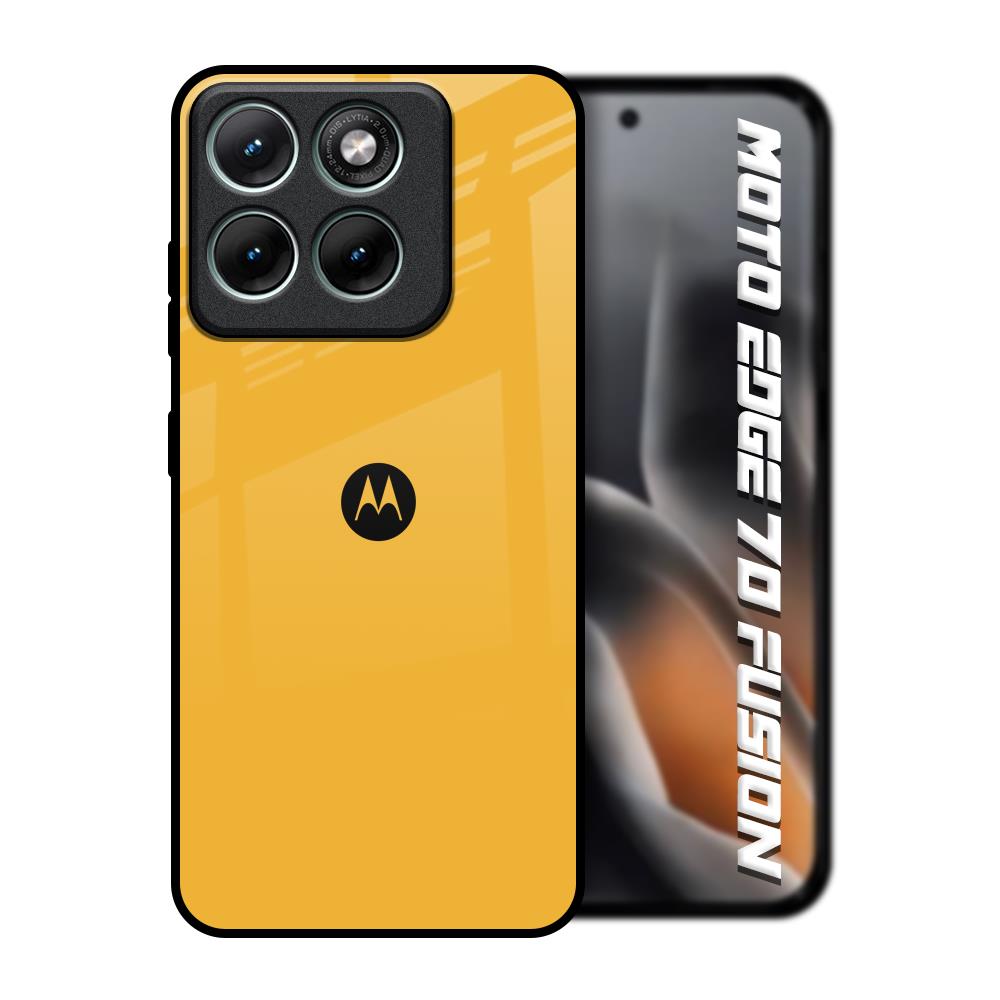 Fluorescent Yellow Motorola Edge 70 Fusion 5G Glass Back Cover Online