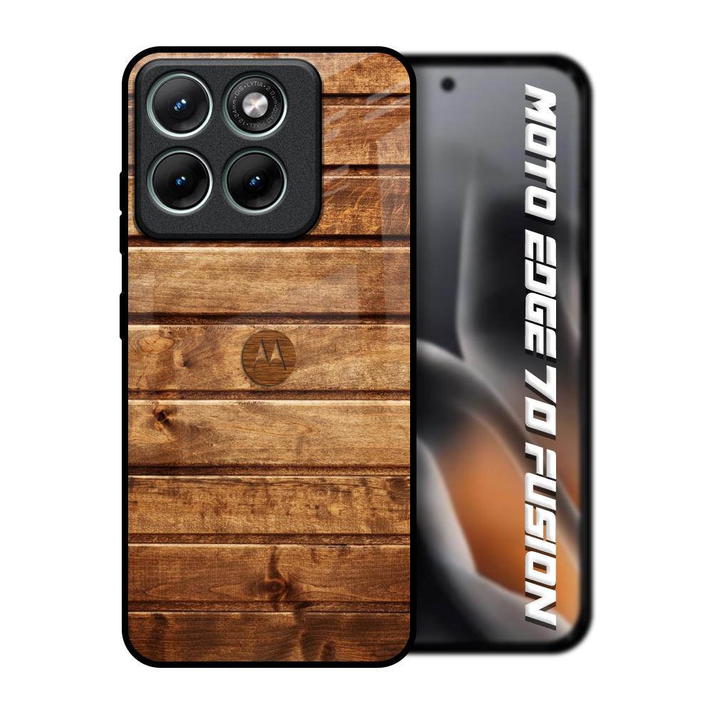 Wooden Planks Motorola Edge 70 Fusion 5G Glass Back Cover Online