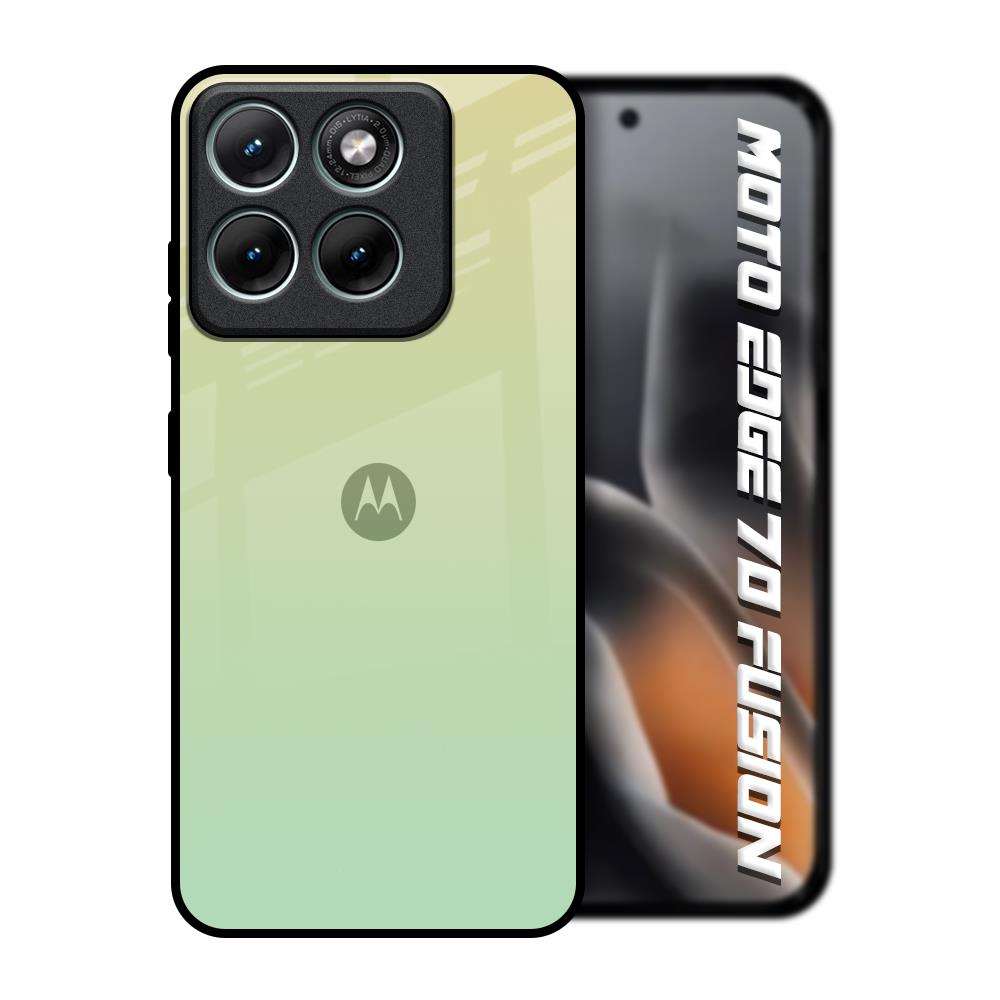Mint Green Gradient Motorola Edge 70 Fusion 5G Glass Back Cover Online