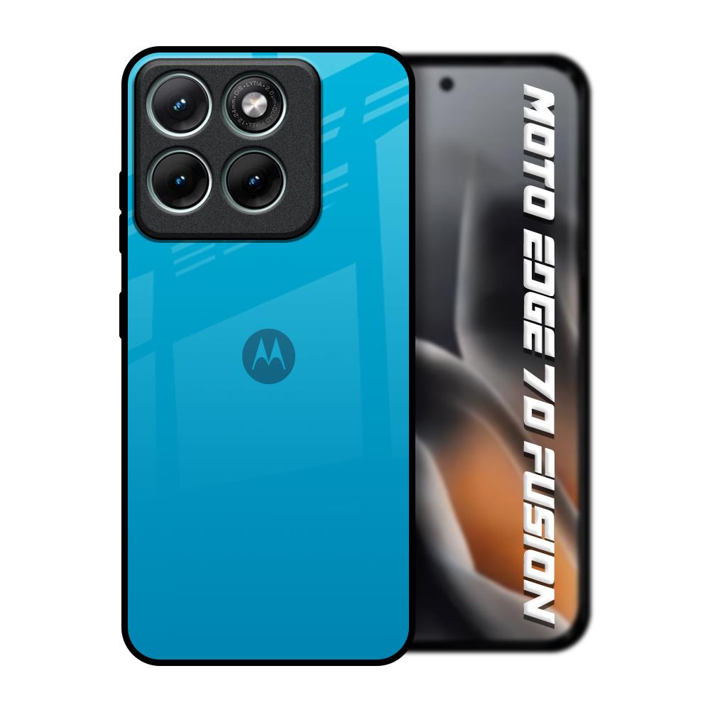 Blue Aqua Motorola Edge 70 Fusion 5G Glass Back Cover Online