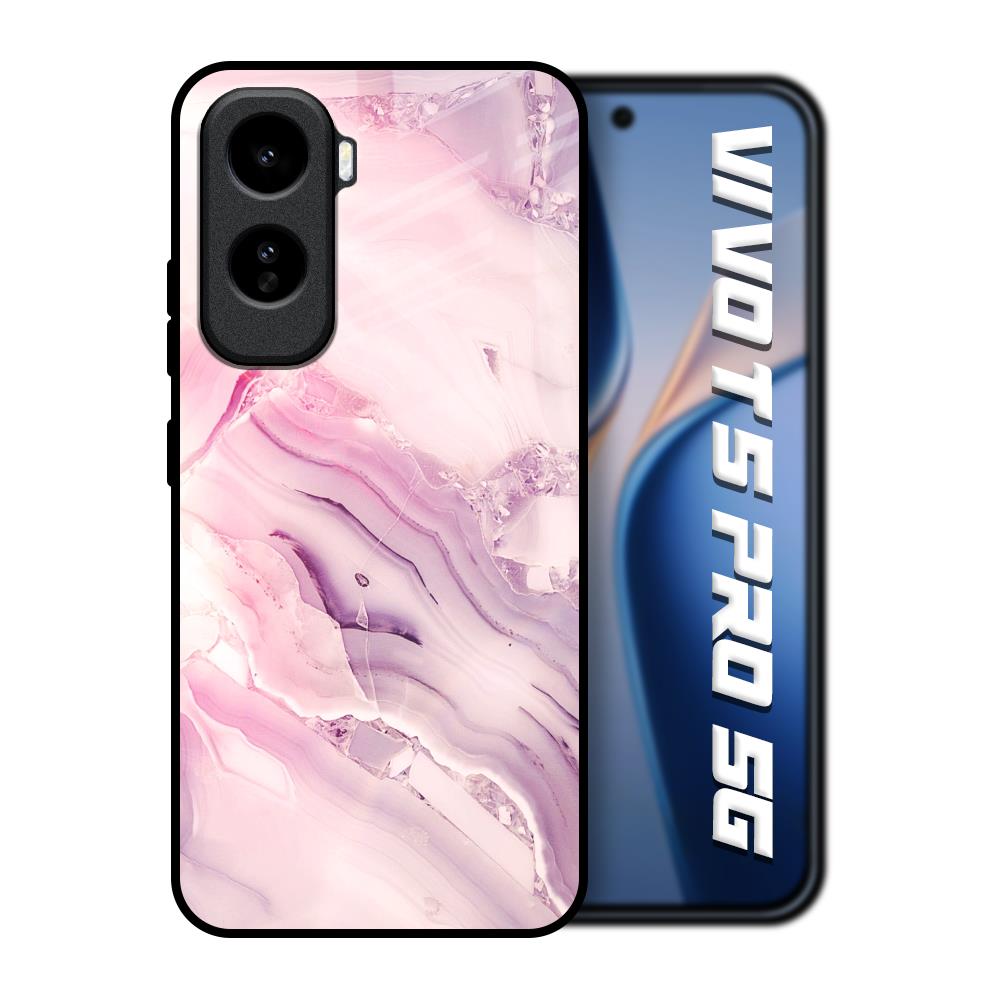 Diamond Pink Gradient Vivo T5 Pro 5G Glass Back Cover Online