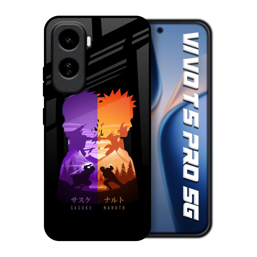 Minimalist Anime Vivo T5 Pro 5G Glass Back Cover Online