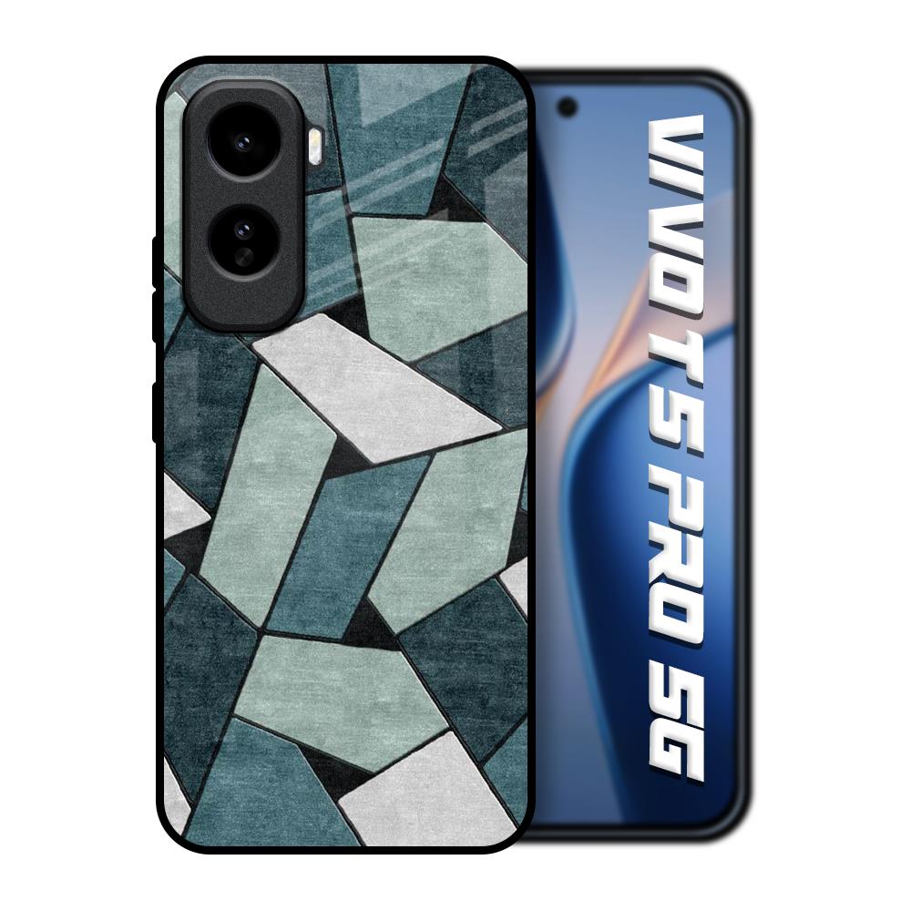 Abstact Tiles Vivo T5 Pro 5G Glass Back Cover Online
