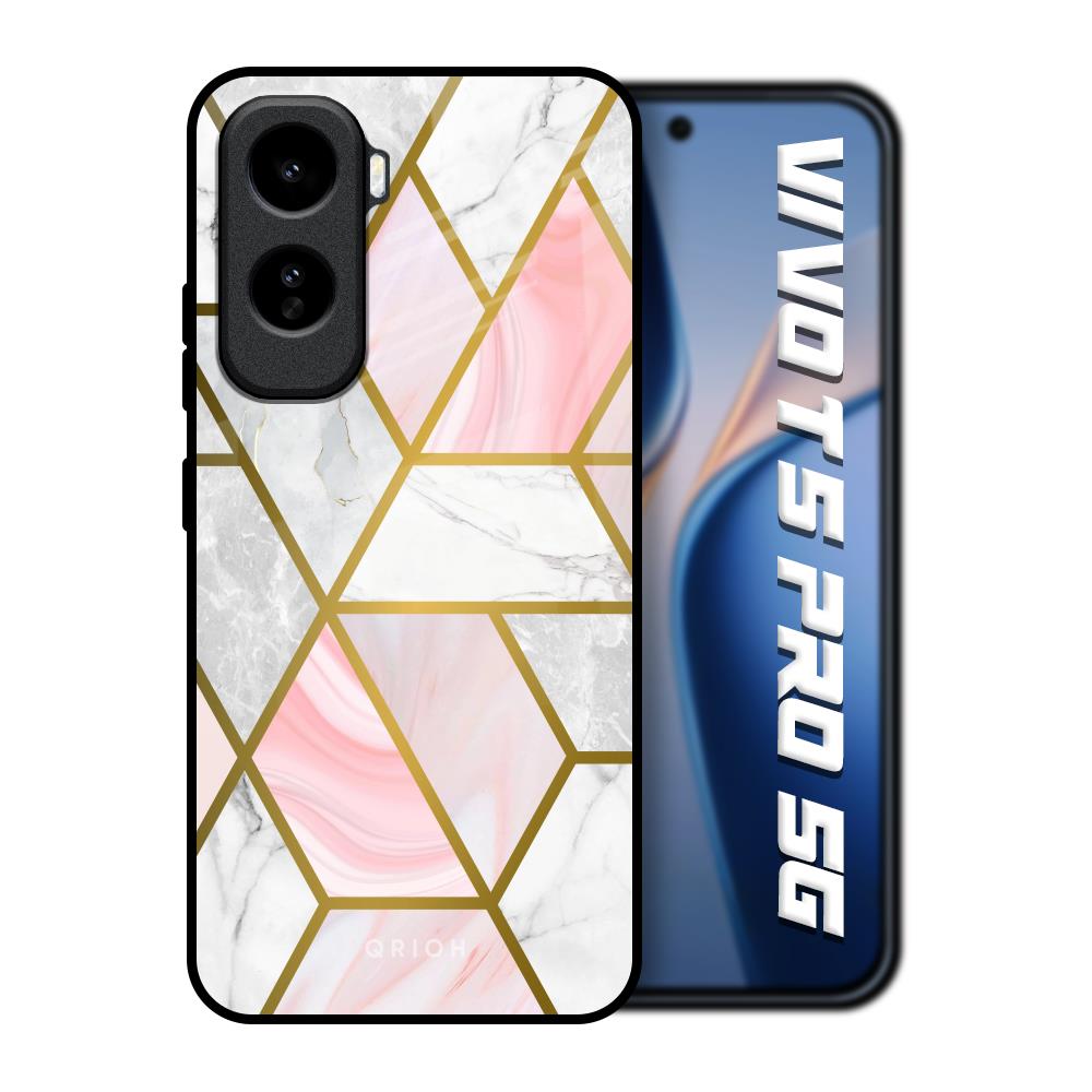 Geometrical Marble Vivo T5 Pro 5G Glass Back Cover Online