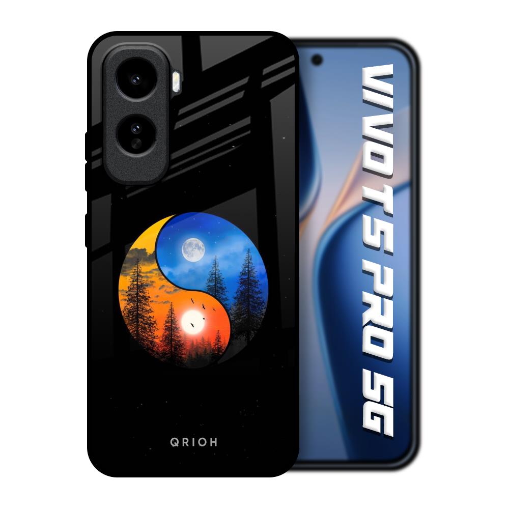Yin Yang Balance Vivo T5 Pro 5G Glass Back Cover Online