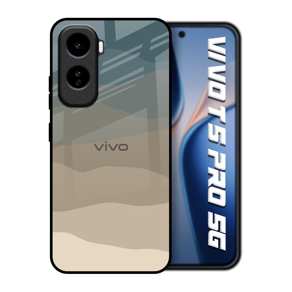 Abstract Mountain Pattern Vivo T5 Pro 5G Glass Back Cover Online