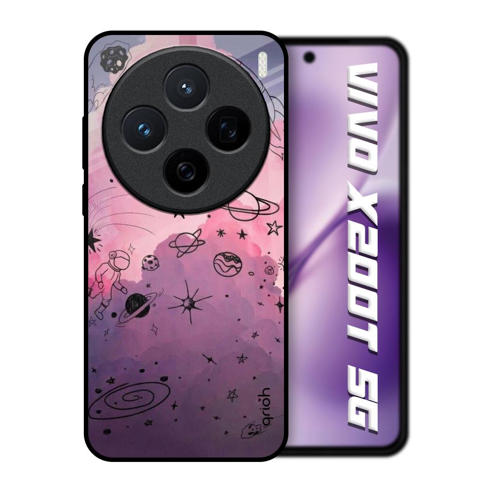 Space Doodles Vivo X200T 5G Glass Back Cover Online