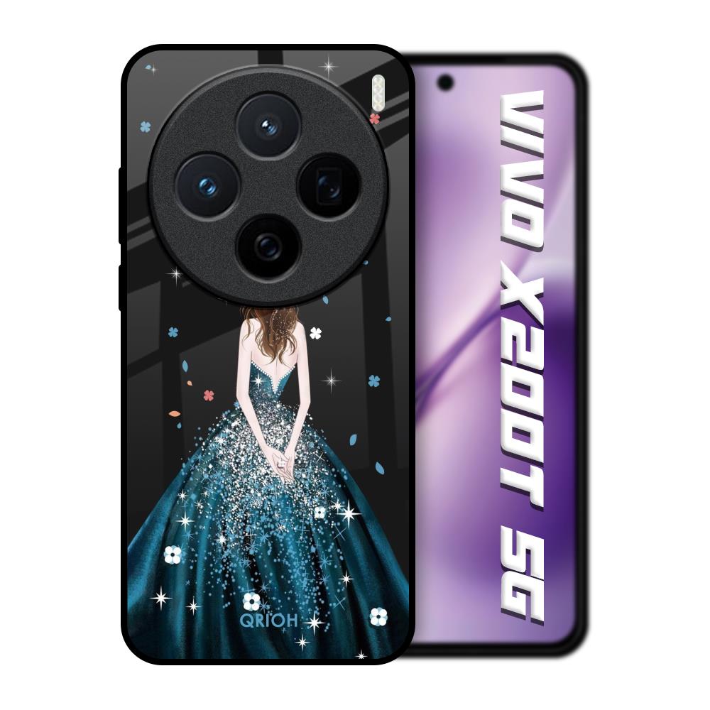 Queen Of Fashion Vivo X200T 5G Glass Back Cover Online