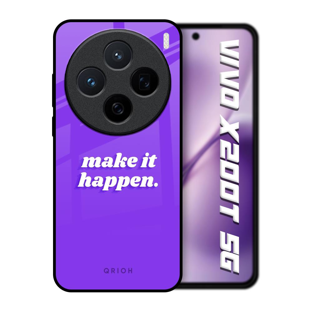 Make it Happen Vivo X200T 5G Glass Back Cover Online