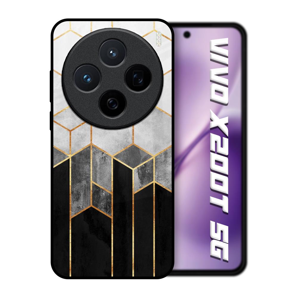 Tricolor Pattern Vivo X200T 5G Glass Back Cover Online