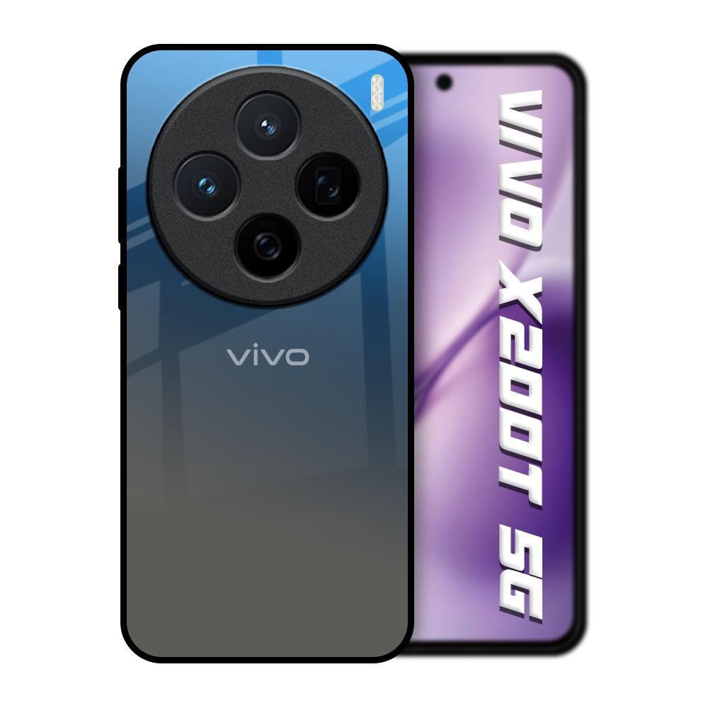 Blue Grey Ombre Vivo X200T 5G Glass Back Cover Online