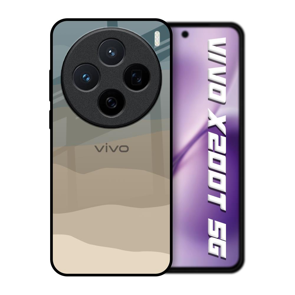 Abstract Mountain Pattern Vivo X200T 5G Glass Back Cover Online
