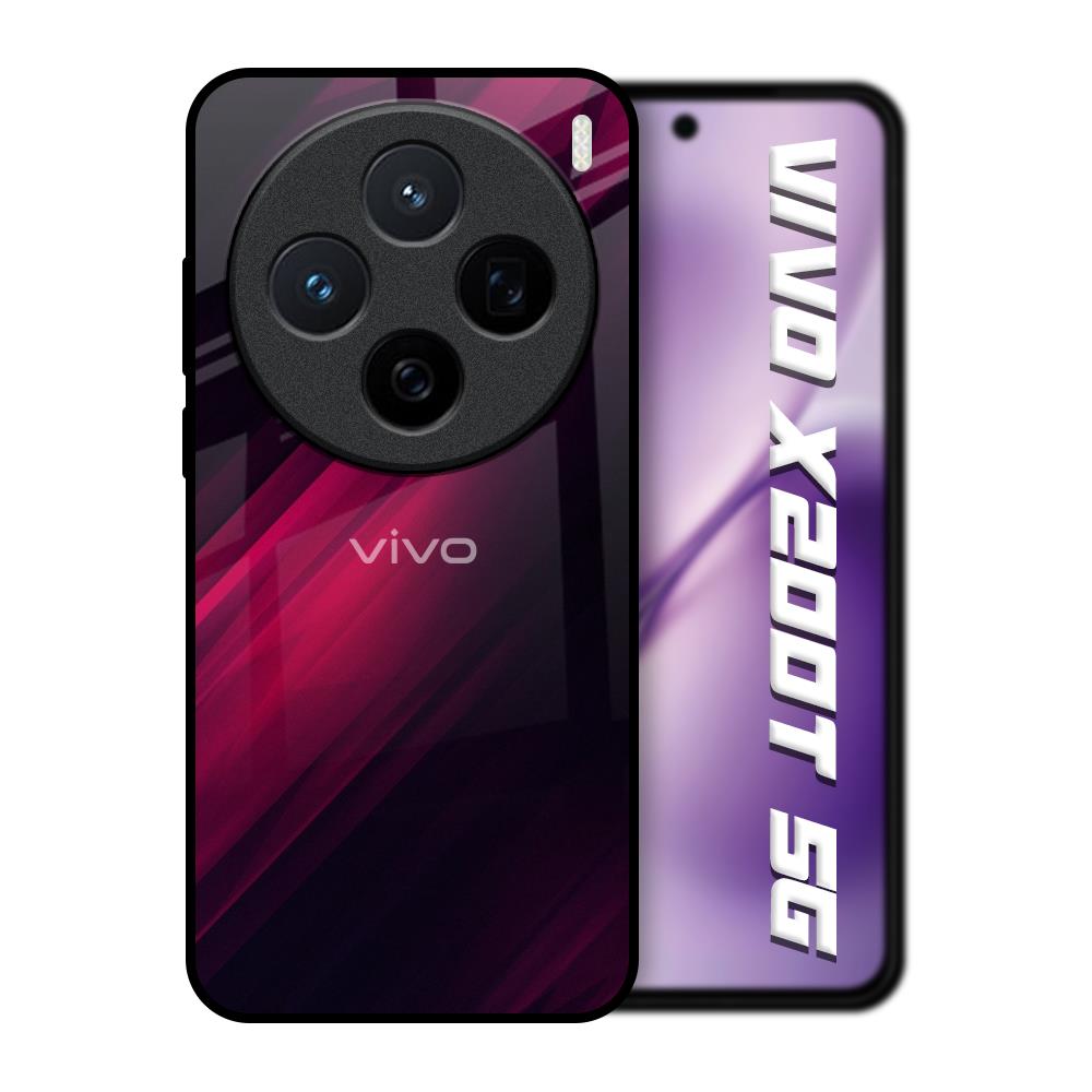Razor Black Vivo X200T 5G Glass Back Cover Online