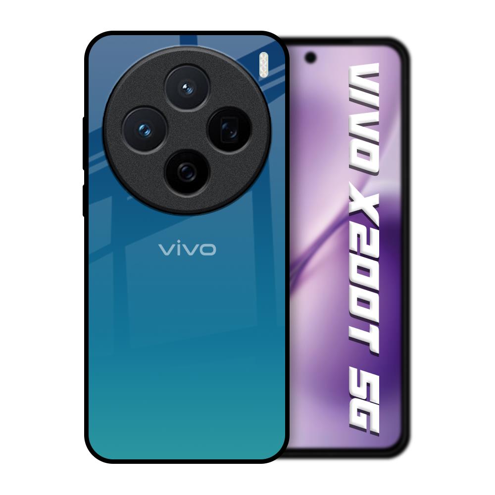 Celestial Blue Vivo X200T 5G Glass Back Cover Online