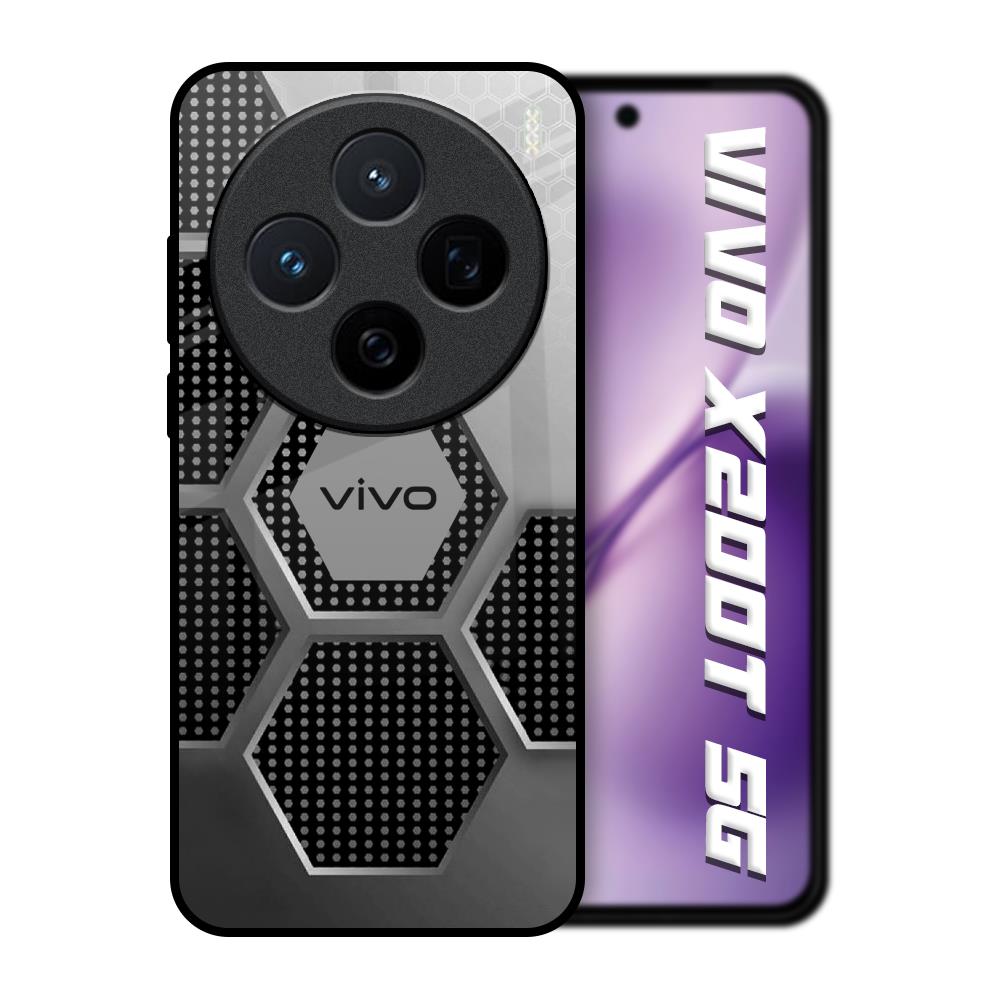 Hexagon Style Vivo X200T 5G Glass Back Cover Online