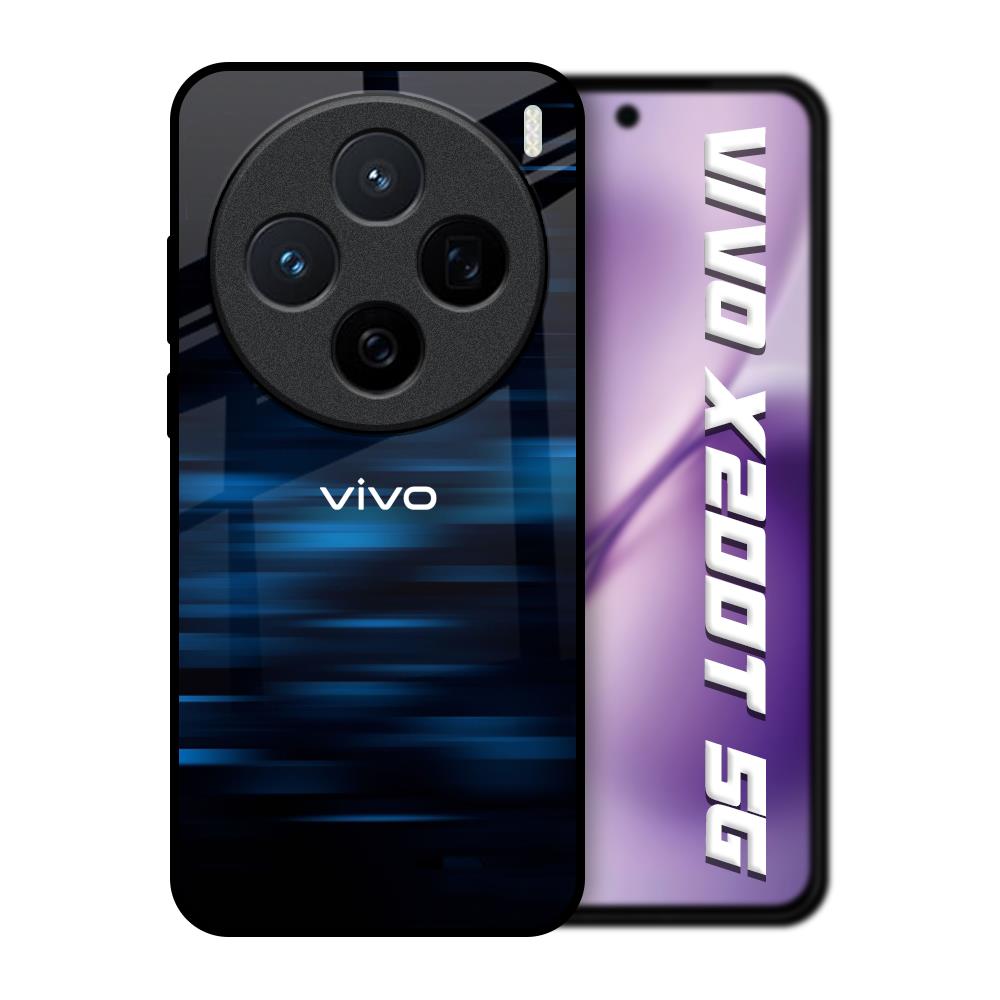 Blue Rough Abstract Vivo X200T 5G Glass Back Cover Online