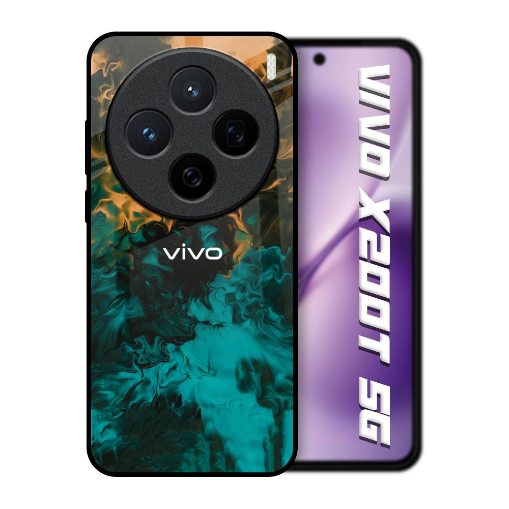 Watercolor Wave Vivo X200T 5G Glass Back Cover Online