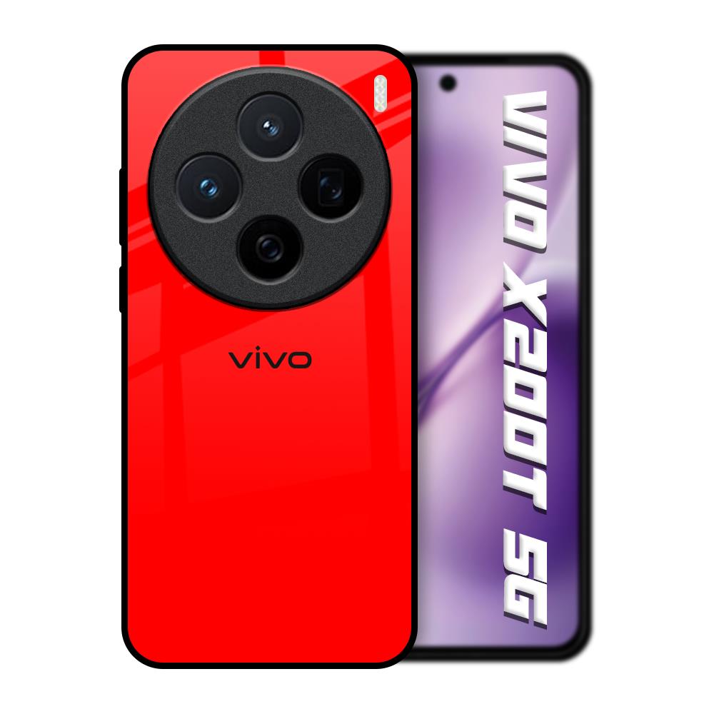 Blood Red Vivo X200T 5G Glass Back Cover Online