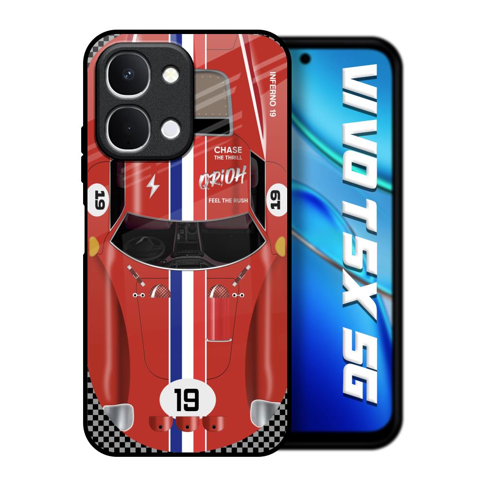 Racing Vintage Vivo T5x 5G Glass Back Cover Online