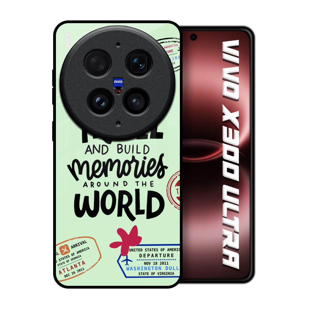 Travel Stamps Vivo X300 Ultra 5G Glass Back Cover Online