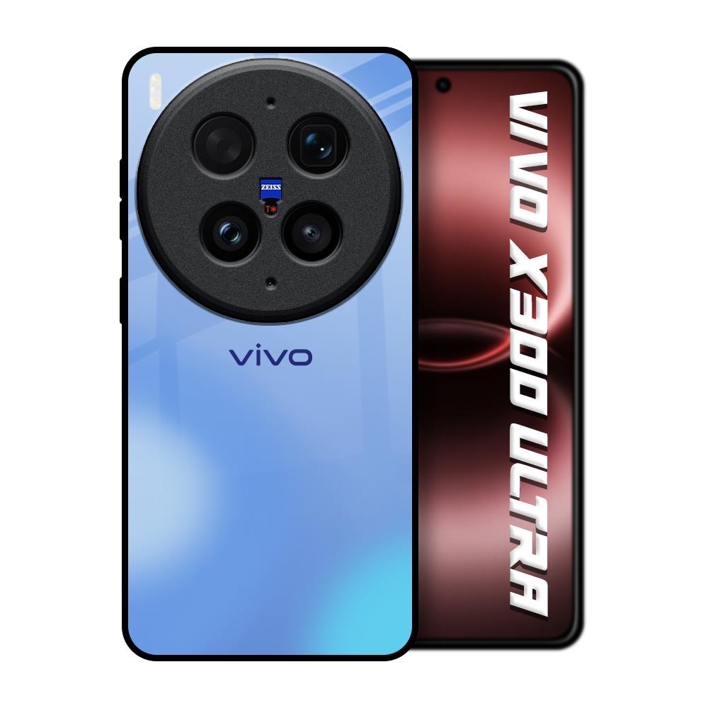 Vibrant Blue Texture Vivo X300 Ultra 5G Glass Back Cover Online