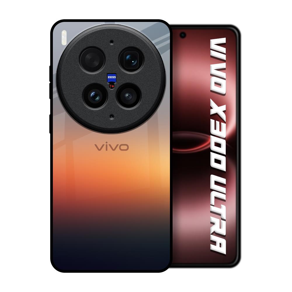 Aesthetic Orange Vivo X300 Ultra 5G Glass Back Cover Online