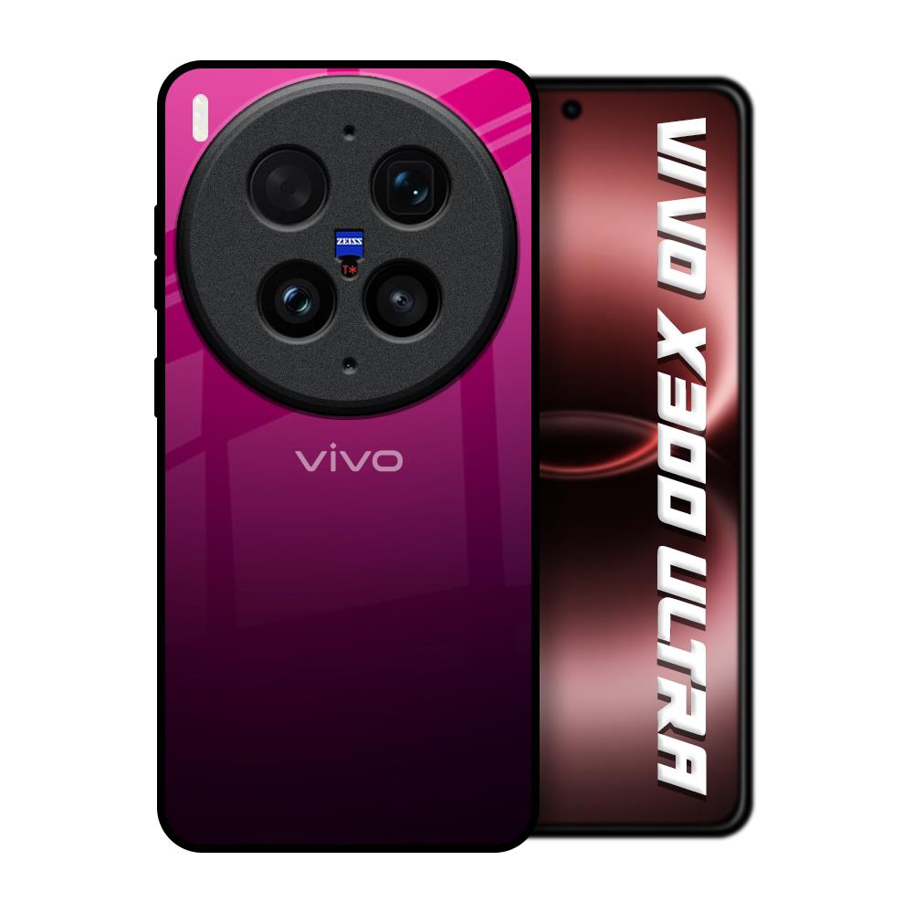 Purple Ombre Pattern Vivo X300 Ultra 5G Glass Back Cover Online