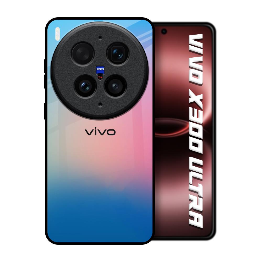 Blue & Pink Ombre Vivo X300 Ultra 5G Glass Back Cover Online