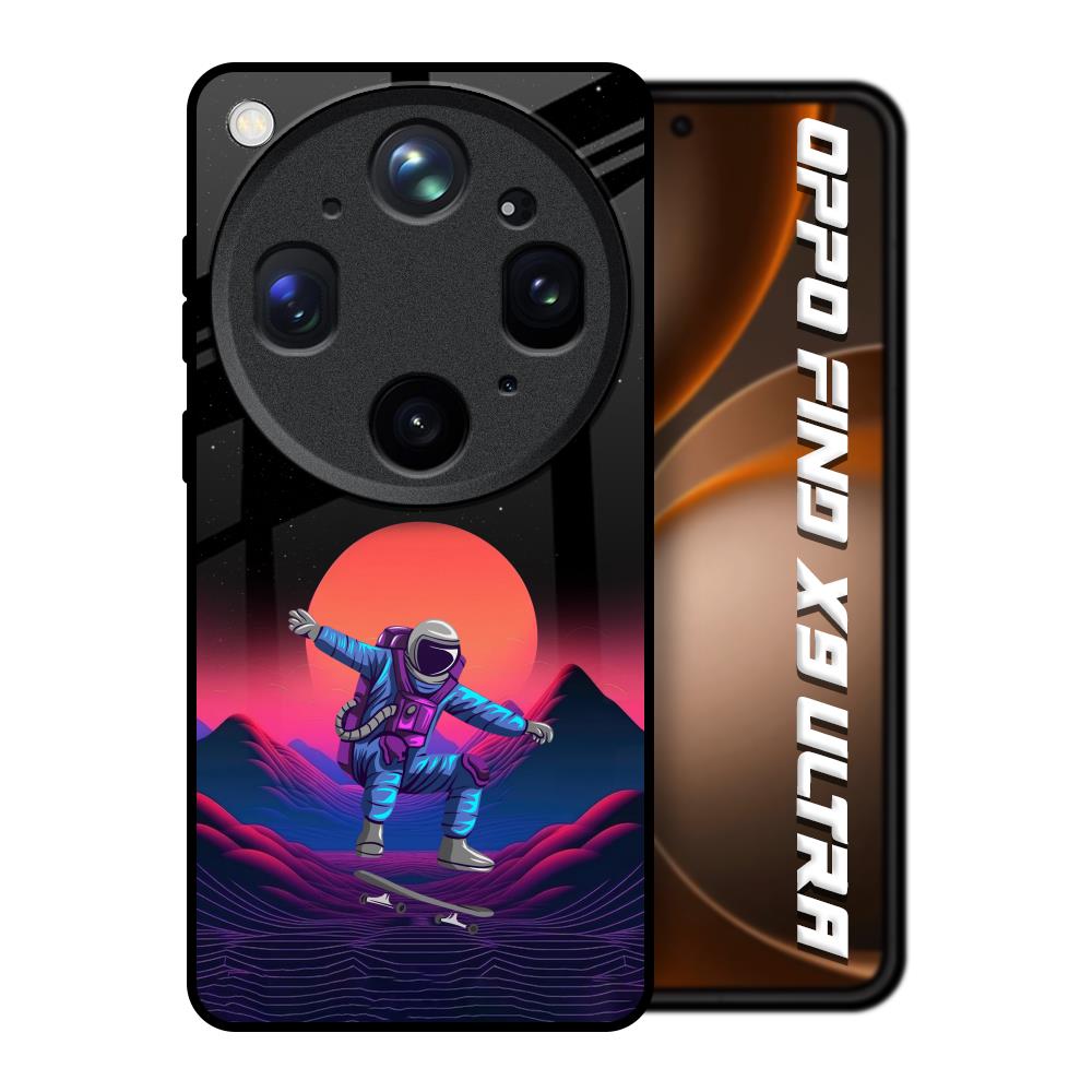 Retro Astronaut Oppo Find X9 Ultra 5G Glass Back Cover Online