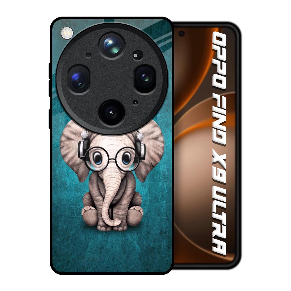 Adorable Baby Elephant Oppo Find X9 Ultra 5G Glass Back Cover Online