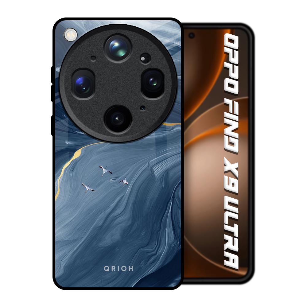 Deep Ocean Marble Oppo Find X9 Ultra 5G Glass Back Cover Online